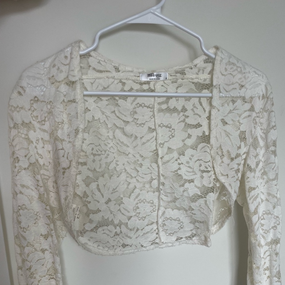Meaeor Lace Cover Up Top